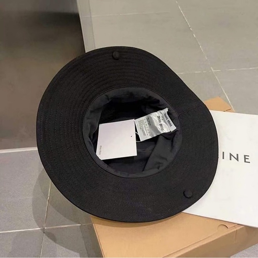 Miu Miu Black Bucket Hat - Picture 7 of 7